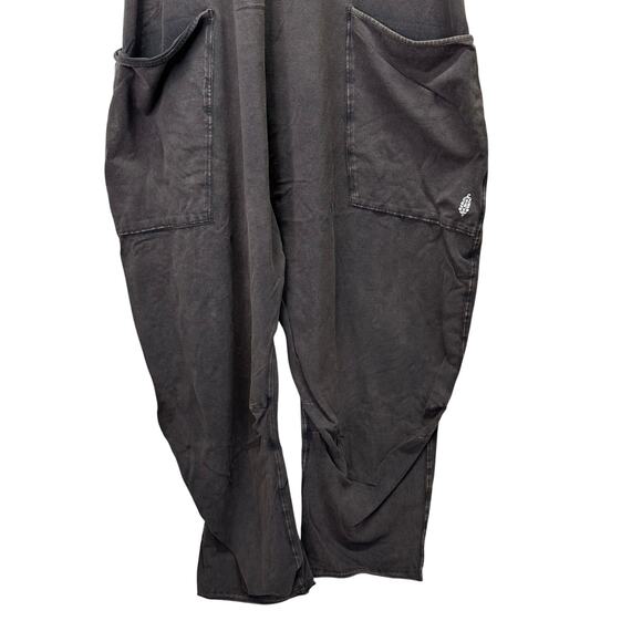 FP Movement Hot Shot Dark Gray Baggy Relaxed Jumpsuit Womens Large Relaxed Boho - Picture 5 of 12